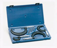 CENTRAL TOOLS - 4 PC MICROMETER SET - 0 TO 4 IN RANGE - .001 GRADUATIONS