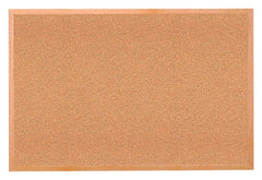 TACKBOARD - GHENT - NATURAL CORK BULLETIN BOARD - OAK WOOD FRAME - 4 H X 8 W FT