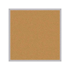 BULLETIN BOARD - GHENT - NATURAL CORK BULLETIN BOARD - STAIN ALUMINUM FRAME - 4 H X 4 W FT