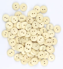 SCO CRAFT BUTTONS WOODEN NATURAL COLOURS 440PCS -Min Qty 6