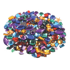 Gemstones Acrylic Asst Shapes-Cols