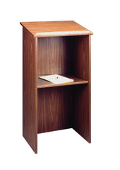 LECTERN WOOD STAND-UP 23WX16DX46H MAHOGANY
