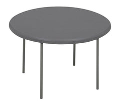 INDESTRUCTABLE CLASSIC FOLDING TABLE - CHARCOAL - 48 IN ROUND