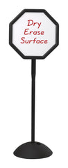 MESSAGE BOARDS - SAFCO WRITE WAY 64.25H OCTAGON - BLACK