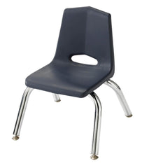 CHAIR - CLASSROOM SELECT - ROYAL SEATING 1100 4-LEG CHAIR - 8 IN - SPECIFY SEAT AND BACK COLOR - CHROME - GLIDE - SPECIFY GLIDE TYPE