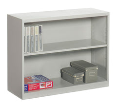 GLOBAL INDUSTRIES - METAL BOOKCASE - 2 SHELVES - 36 X 13 X 28 IN - SPECIFY COLOR