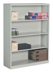 GLOBAL INDUSTRIES - METAL BOOKCASE - 4 SHELVES - 36 X 13 X 53 IN - SPECIFY COLOR
