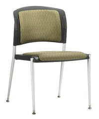 CHAIR STACKING - OFFICE MASTER CUSHIONED BACK ARMLESS STACKABLE GUEST CHAIR - SPECIFY SEAT COLOR