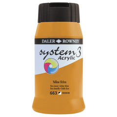 System 3 Acrylic 500Ml Yl Ochre