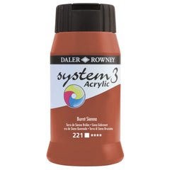 System 3 Acrylic 500Ml Bnt Sienna