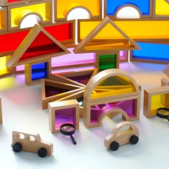 68pcs Jumbo Acrylic Translucent Blocks