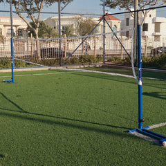 DS Badminton Post - Freestanding with Net Blue