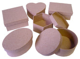 Paper Mache Boxes Pack 12