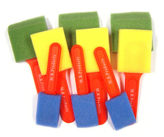 Assorted Foam Brushes Pack 9
