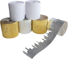 SCO CORRUGATED DECORATIVE BORDER ROLL 57MMX7.5M ICICLES ASSORTED 6PCS -Min Qty 1
