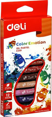 DELI OIL PASTEL 12 COLOR COLOR EMOTION