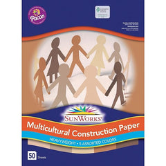 PAC CONSTRUCTION PAPER MULTICULTURAL 228X305MM 50SH