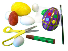 Assorted Polystyrene Eggs Pk 30