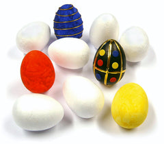 Polystyrene Eggs 78mm Pack 10