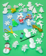 Polystyrene Xmas Shapes Pk 35