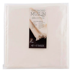 MUSLIN UNBLEACHED 45 IN X 5 YD