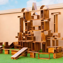 80 pieces outdoor hollow building blocks