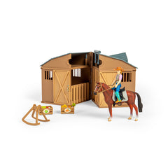 Rider & Accessories with Horse & Stable Box Set (3 Years +)