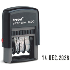 Stamp Date 4Mm Day Month Year