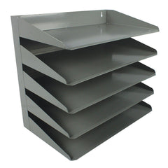 Tray Letter 5 Tier Steel Grey
