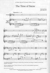 Chilcott The Time of Snow: S (unison) and piano or organ - vocal score