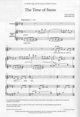 Chilcott The Time of Snow: S (unison) and piano or organ - vocal score