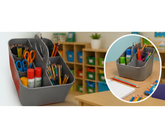 Classroom Caddies Table Storage Grey Color 24.8x15.4x17