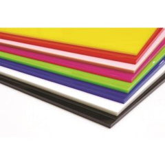 Cast Acrylic 3mm Sheet - 600 x 400mm Assorted Pack of 8