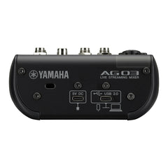 Yamaha AG03MK2 3 channel live streaming analogue mixer - Black