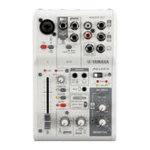 Yamaha AG03MK2 3 channel live streaming analogue mixer - White