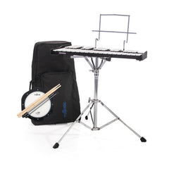 Majestic Glockenspiel & 8\" practice pad kit with backpack