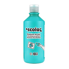 Tilgear Sky Blue acrylic paint in 500ml bottle, ideal for art and craft projects, with vibrant color and smooth consistency.