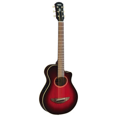 Yamaha APXT2 3/4 cutaway travel electro-acoustic guitar in gloss - Dark Red Burst