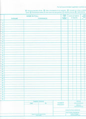 Philip & Tacey School Attendance Register 35 Names Pack of 10