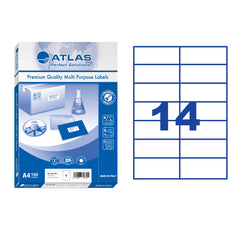 Atlas, Lbl 14-105x42.4-PAK=100sht