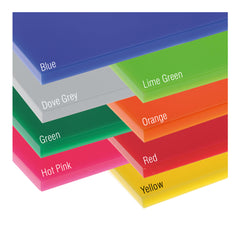 Standard Cast Acrylic 3mm Sheet - 600 x 400mm - Assorted Pack of 8