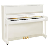 Yamaha b3 upright piano – Polished White