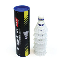 CARLTON F1TI SHUTTLECOCK WHITE, MEDIUM, TUBE OF 6