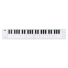 Carry-On 49-key touch sensitive folding portable piano - White