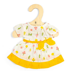 Patterned Dress Yellow Trim - Small (2 Years +)
