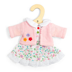 Floral Pink Dress And Cardigan - Small (2 Years +)