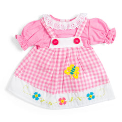 Pink Checkered Pinafore Dress - Medium (2 Years +)