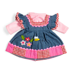 Denim Dress With Pink Trim - Medium (2 Years +)