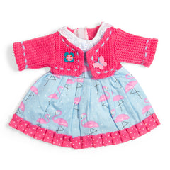 Flamingo Dress Pink Cardigan - Medium (2 Years +)