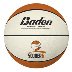 BADEN SCORER BASKETBALL SIZE 6 - BR426, TAN/CREAM